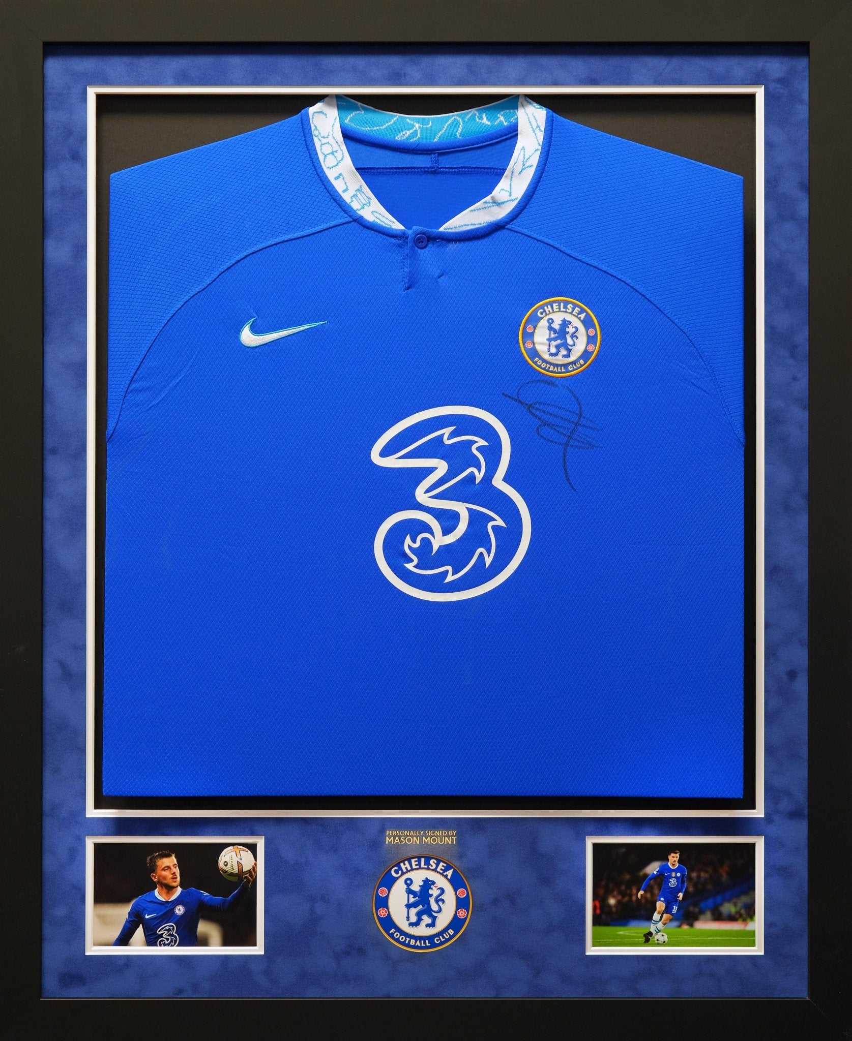 Mason Mount Signed Chelsea Shirt Framed Display - Memorabilia Framers Shop